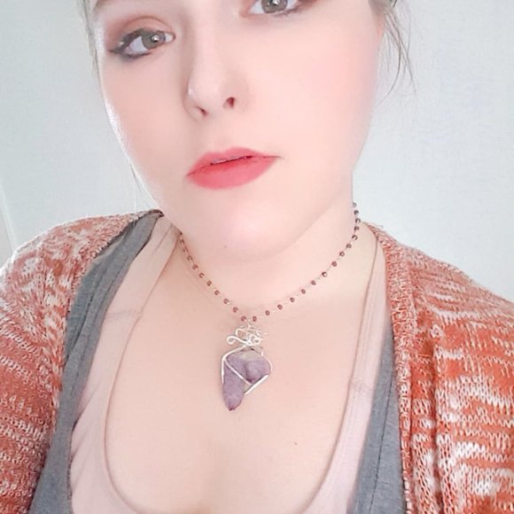 Fairy Amethyst Spirit Quartz Crystal Necklace - Picture 7 of 8